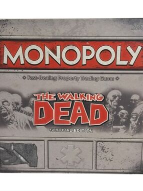 New, Open Box Monopoly The Walking Dead Survival Edition 2013